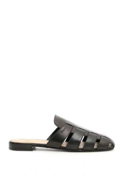 Church's Leather Mule Slides In Black