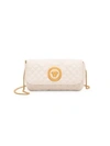 VERSACE QUILTED LEATHER CROSSBODY BAG