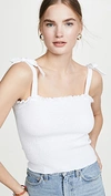 Nation Ltd April Smocked Tank In White