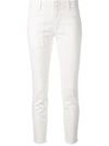 Nili Lotan Stretch Cotton Twill Crop Military Pants In White