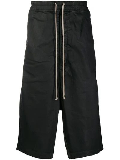 Rick Owens Drkshdw Classic Dropped-crotch Shorts In Black
