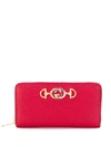 GUCCI GUCCI LOGO WALLET - RED