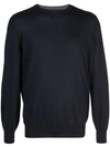 Brunello Cucinelli Crew Neck Jumper In Blue