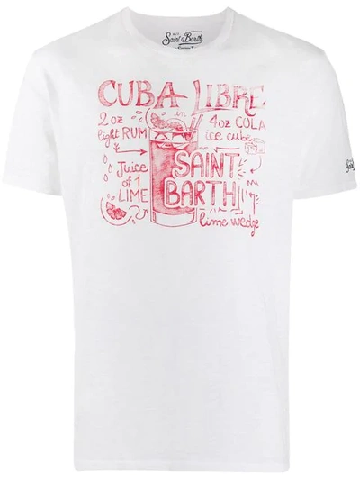 Mc2 Saint Barth Cuba Libre T-shirt In White