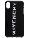 GIVENCHY BLACK AND WHITE FADED LOGO PRINT IPHONE X PHONE CASE