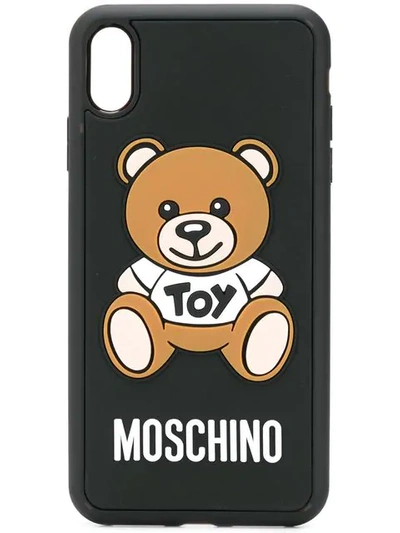 Moschino Toy Teddy Iphone Xs Max Case In Black