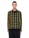 UNDERCOVER UNDERCOVER CHECKED ANIME PRINTED SHIRT,UCW4404/GREEN