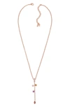 ADORE MIXED CRYSTAL Y-NECKLACE,5489529