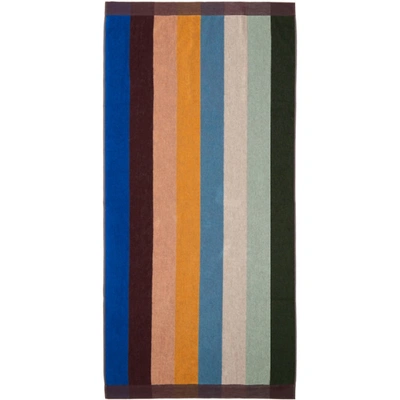 Paul Smith Multicolor Artist Stripe Beach Towel In 96 Multi