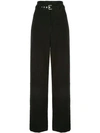 PROENZA SCHOULER Textured Crepe High Waist Pants