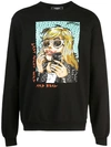 DOMREBEL HANGOVER PRINT JERSEY SWEATER