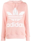 ADIDAS ORIGINALS ADIDAS KAPUZENPULLOVER MIT TREFOIL-LOGO - ROSA