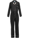 PRADA SILK LOGO JUMPSUIT