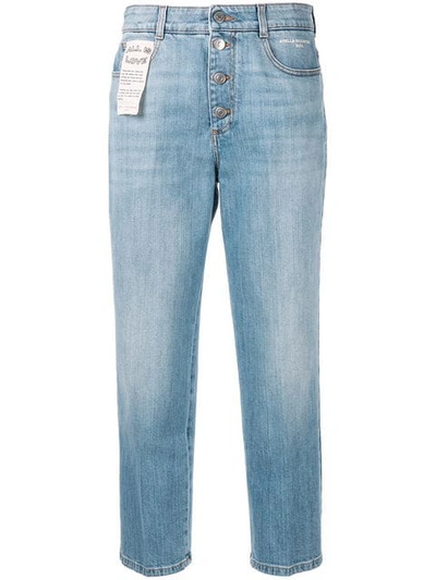 Stella Mccartney Cropped Straight Jeans - 蓝色 In Blue