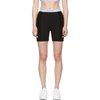 ALEXANDER WANG T ALEXANDERWANG.T BLACK WASH AND GO LOGO BIKE SHORTS