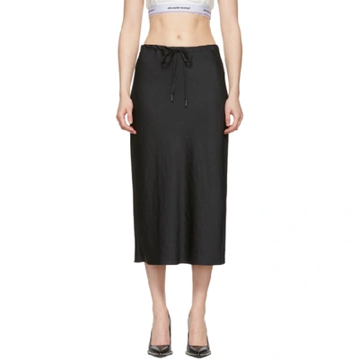 Alexander Wang T Alexanderwang.t Black Wash And Go Light Skirt