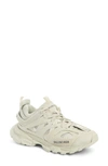 Balenciaga Track Faux Fur Sneakers In 9000 White