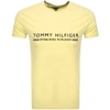 TOMMY HILFIGER LOGO T SHIRT YELLOW,118587