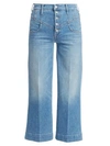 MOTHER The Swooner High-Rise Wide-Leg Roller Yoke Front Jeans