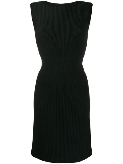 Pre-owned Alaïa 2000 Fitted Dress In Black