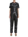 GIVENCHY GIVENCHY FAUX LEATHER DUNGAREES