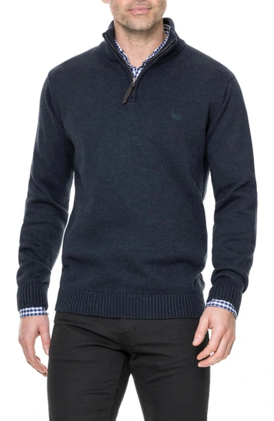 Rodd & Gunn Rodd And Gunn Merrick Bay Quarter-zip Sweater In Ink