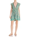 Poupette St Barth Sasha Mini Dress In Green