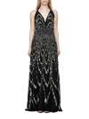 GIVENCHY GIVENCHY FLORAL HALTERNECK DRESS