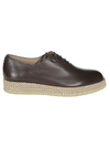 FERRAGAMO SALVATORE FERRAGAMO OXFORD WOVEN SOLE LACE