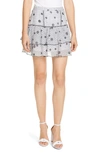 LOVESHACKFANCY AMY TIERED COTTON MINISKIRT,LS154-390