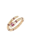 APM MONACO EGYPTIAN TRIBUTE SNAKE RING,A18486XKRY