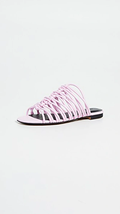 Rebecca Minkoff Maelynn Strappy Slides In Lt Orchid