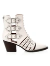 COACH Phoebe Studded Leather Cutout Booties
