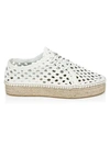 ZIMMERMANN Woven Espadrille Platform Leather Shoes