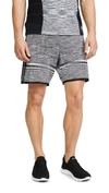 Adidas Originals Adidas X Missoni Black And White Supernova Saturday Shorts In Black/dark Grey/white