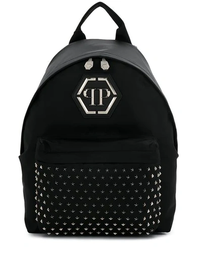 Philipp Plein Logo Backpack - 黑色 In Black