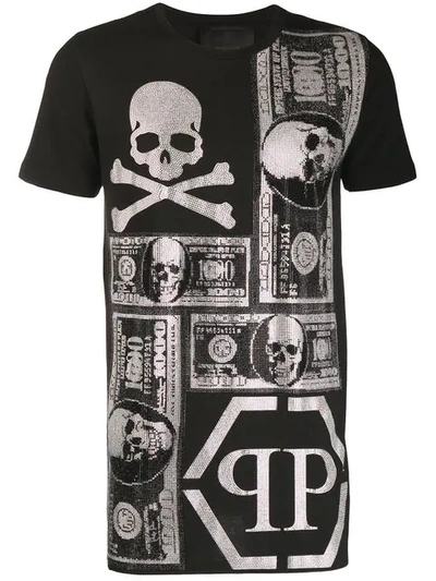 Philipp Plein Printed T-shirt - 黑色 In Black