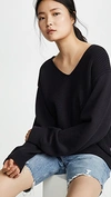 ALEXANDER WANG T UTILITY V NECK SWEATER