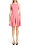 EMPORIO ARMANI WOOL CREPE FIT & FLARE DRESS,4NA16T4M020319