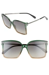 GIVENCHY 57MM SQUARE SUNGLASSES,GV7130S