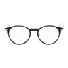 LINDA FARROW LUXE LINDA FARROW LUXE BLACK AND GOLD 08 C1 GLASSES