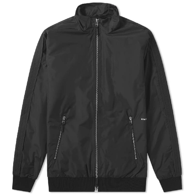 Soulland Nylon Zip Track Jacket In Black