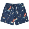 POLO RALPH LAUREN Polo Ralph Lauren Nautical Printed Traveller Swim Short,7107391050017