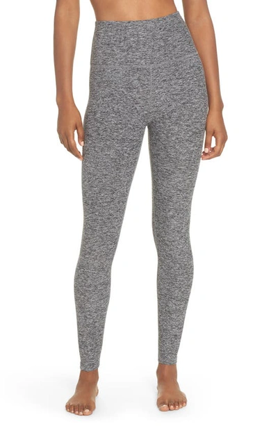 Beyond Yoga Spacedye Midi High Rise Leggings In Grey