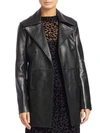 RAG & BONE NELLA LEATHER WIDE LAPEL PEACOAT,0400010621778