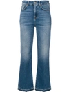 7 FOR ALL MANKIND 7 FOR ALL MANKIND FLARED DENIM JEANS - BLUE