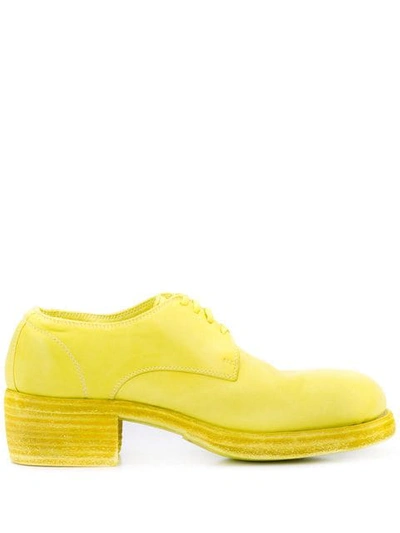 Guidi Full Grain Derby Shoes - 黄色 In Yellow