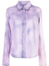 MSGM TIE-DYE DENIM SHIRT