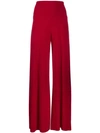 NORMA KAMALI NORMA KAMALI WIDE LEG TROUSERS - RED