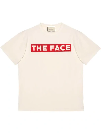Gucci Oversized Logo-print Cotton Jersey T-shirt In White